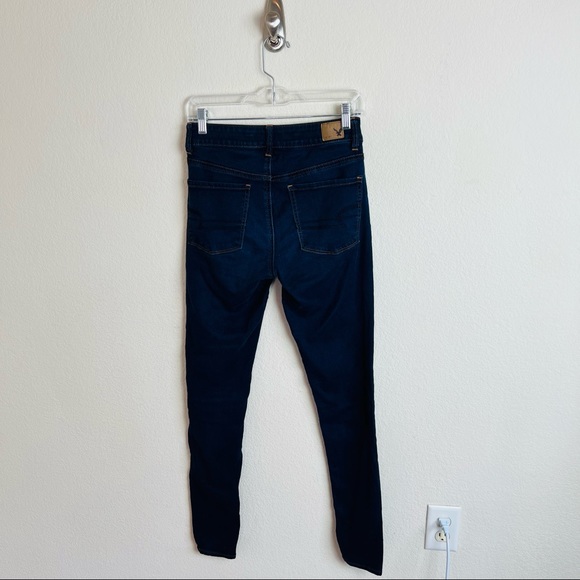 American Eagle Dark Wash Hi-Rise Jegging Skinny Jeans - Picture 2 of 7